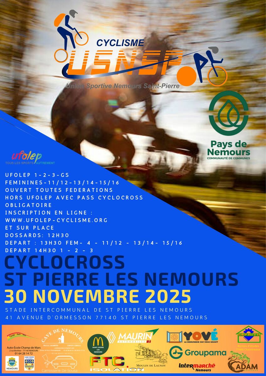 Cyclocross de St Pierre Lès Nemours