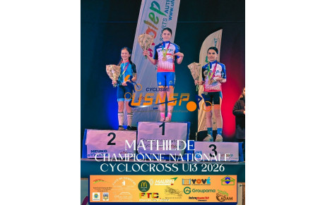 Mathilde Guiné Championne Nationale Cyclocross U13 Ufolep